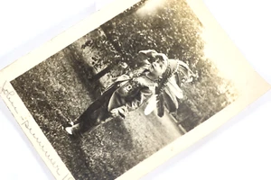 1916 Photo Boy Indian Costume Headdress Little Tommy Hawk 3.5x4.5 Photograph - Picture 1 of 5