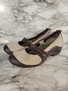 MERRELL Women’s Size 9 Plaza Bandeau Dark Taupe / Brown Mary Jane Slip On J46404 - Picture 1 of 6
