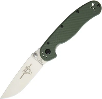 Ontario RAT II Linerlock 3" D2 OD Green G10 Folding Knife 8828OD - Image 1 of 2