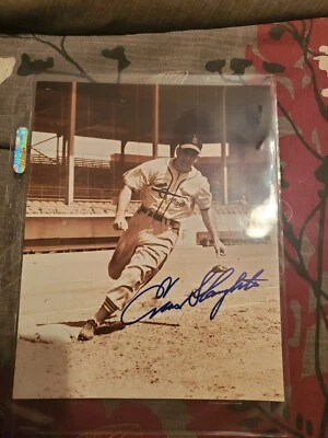 Enos Slaughter St Louis Cardinals Baseball (5) Hand Signed Autographed Photos 💰 - Image 1 of 4