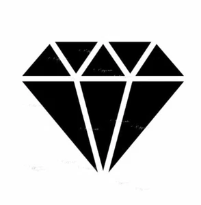 Diamond Decal - Car Body Window Bumper Vinyl Decal Sticker - Picture 1 of 13