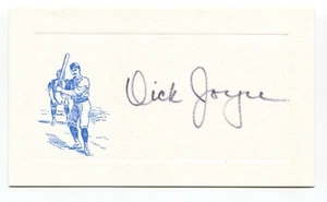 Dick Joyce Signed Card Autographed MLB Baseball Roger Harris Collection - Picture 1 of 2