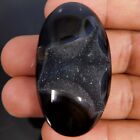 Wholesale 91.15Cts. Natural Miraculous Black Onyx Druzy Oval Cabochon Gemstone
