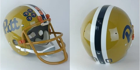 PITT PANTHERS 1980-1985 Vintage Riddell TK Suspension Football Helmet Cover