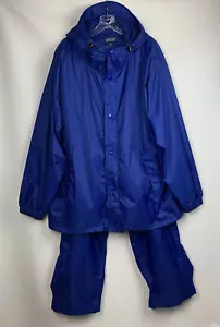 Lands' End Traje de Pista Chaqueta con Capucha Azul/Bolsillos Cintura Elásticos Pantalones Talla XL/46-48 - Imagen 1 de 17
