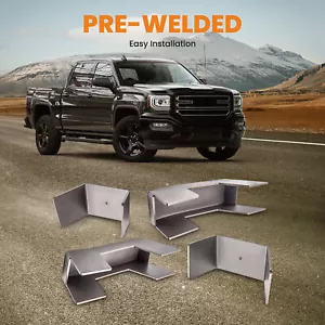 Under Bed C Notch Weld In For GMC Sierra 1500 2007-2018 Drop 4" - Picture 1 of 10