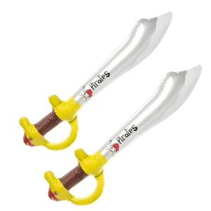2 x aufblasbares Schwert Pirat 60cm Piratenschwert Fasching Kostümzubehör Deko - Bild 1 von 3