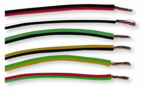 Cable Unipolar H05V-K sec. 0,35 mmq Amarillo/Verde - Picture 1 of 1