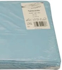 25 x Pale Blue Paper Tablecovers Table Covers Tablecloths Cloths 90cm x 90 cm - Picture 1 of 1