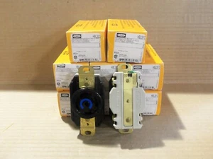 NEW BOX OF 10 HUBBELL HBL2810 TWIST LOCK RECEPTACLE 30 AMP 3 PHASE Y 4 POLE - Picture 1 of 5