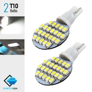 2x T10/921/194 RV Trailer Interior 12V LED Light Bulbs 24-SMD 6000K Xenon White - Picture 1 of 4