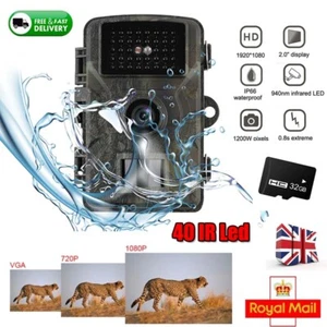Wildlife Hunting Trail Camera Scouting Cam HD 1080P Infrared Night Vision Trap - Picture 1 of 12