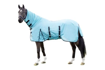 Fliegendecke mit Halsteil - mit Bauchlatz  -Aqua- 115 - 165 HKM 12443 NEU - Bild 1 von 2