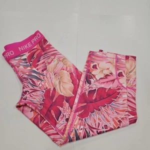 NWOT Nike Pro Dri-Fit Pink Training Capri AQ9157-686 Youth Girls XL New - Picture 1 of 8