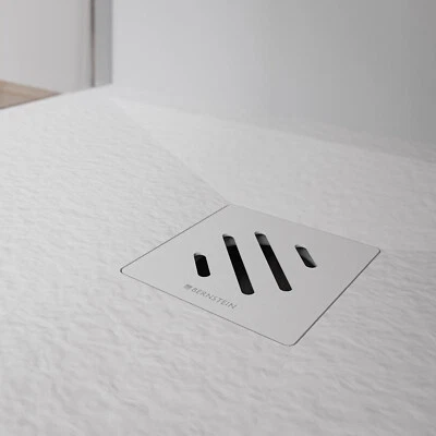 BERNSTEIN Duschwanne Duschtasse Brausewanne Superflach Antirutsch Mineralguss inkl. Siphon