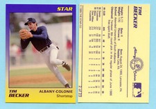 1989 The Star Co.,- Albany-Colonie Yankees - Tim Becker - Box 197