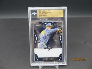 2020 Leaf Flash Draft Garrett Crochet Pre-Production Proof Clear Navy Blue 1/1 - Picture 1 of 3