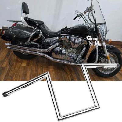 10" Rise 1" Ape Drag Hanger Z-Bar Handlebar For Honda Bobber VTX1100 VTX1300C R - Image 1 of 4