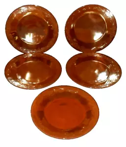 5 platos de cena de laurel Anchor Hocking Fire King melocotón brillo 9" - Imagen 1 de 4