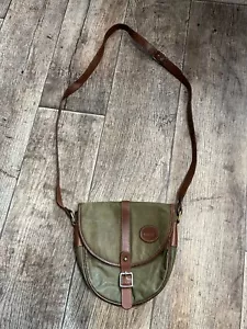 BARBOUR B725 JURA THORNPROOF WAX COTTON SHOULDER BAG CROSSBODY MADE IN ENGLAND - Picture 1 of 21