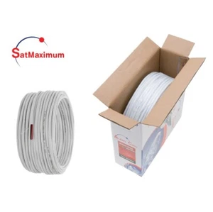 Cable de altavoz estéreo de audio en pared CCA CL2 50 PIES 12 AWG de 2 conductores blanco - Imagen 1 de 8