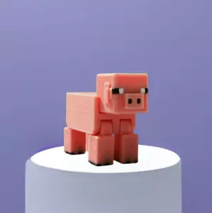Cerdo articulado de Minecraft, juguete flexible, impreso en 3D - Imagen 1 de 56