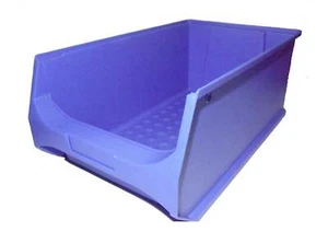 8 x Sichtlagerboxen Gr.5 blau Stapelboxen Schraubenbox 500x300x200 mm Boxen - Bild 1 von 2