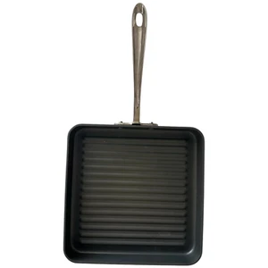 All-Clad Hard Anodized Aluminum Nonstick Square Grill Pan Skillet Griddle 11" - Picture 1 of 11