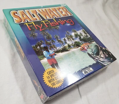 Saltwater Fly Fishing PC NEW big box complete SEALED salt water Windows 95 - Image 1 of 4