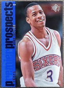 1996 ALLEN IVERSON UPPER DECK SP ROOKIE Premier Prospects 141 RC Sharp Corners - Bild 1 von 2