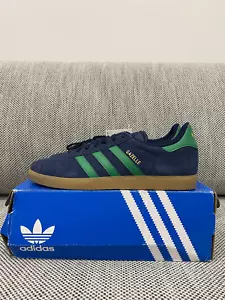 Adidas Gazelle Collegiate Navy / Green / Gum US 10 - Picture 1 of 8