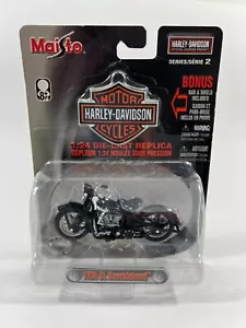 Harley Davidson Maisto 1936 EL Knucklehead Motorcycle Die Cast 1:24 Series 2 - Picture 1 of 3
