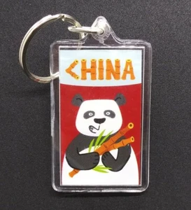 Portachiavi acrilico originale HIGHLIGHTS TOP SECRET ADVENTURE CINA Panda cinese - Foto 1 di 4