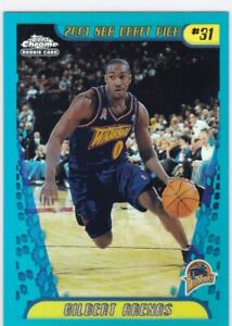 2001-02 Topps Chrome Refractor Gilbert Arenas #157 Rookie RC