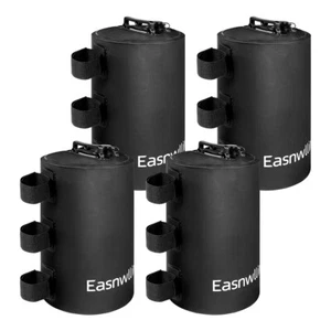 Easnwllim Canopy Water Bag Leg Weights Pop Up Canopy Tent Gazebo Set of 4 Black - Picture 1 of 6