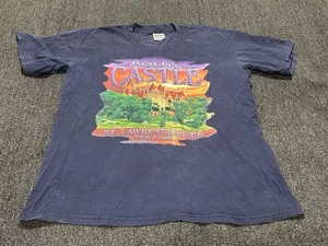 Camiseta Mediana Azul Nueva York Vintage Años 90 Boldt Castle St. Lawrence River - Imagen 1 de 13