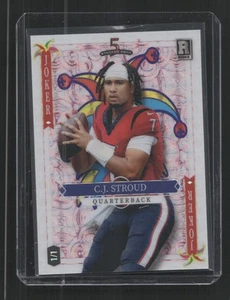 2023 Wild Card 5 Card Draw #SD-CS CJ STROUD /1 WHITE JOKER PINK HOLOLUX - Picture 1 of 2