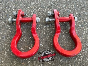 2015-19 GMC 2500 3500 Front Red Tow Hooks Pair OEM Used - Picture 1 of 9