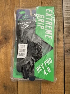 Cutters Extreme Grip Rev Pro 4.0 Fußballhandschuhe Erwachsene Small einfarbig schwarz - Bild 1 von 3