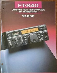 YAESU FT-840 Compact High Performance HF Tranceiver Pamphlet - Bild 1 von 1