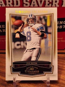 2008 Donruss Classics - Jon Kitna #33 Timeless Tributes Gold /50 Lions - Picture 1 of 2