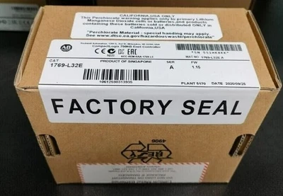 New Sealed Allen Bradley 1769-L32E SER A CompactLogix EtherNet Processor - Image 1 of 4