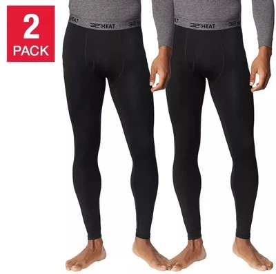 Paquete de 2 pantalones de capa base 32 Degrees Heat para hombre nuevos talla S Foto 1 de 4