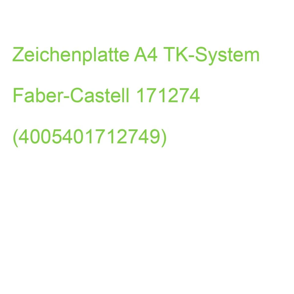 Faber-Castell Zeichenplatte / Zeichenbrett Tk-system A4