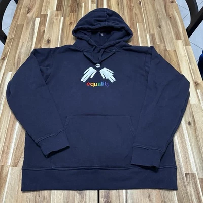 Sudadera con Capucha Kith Equality Para Hombres L Azul Orgullo Sudadera Peso Pesado Diseñador Nueva York Foto 1 de 4