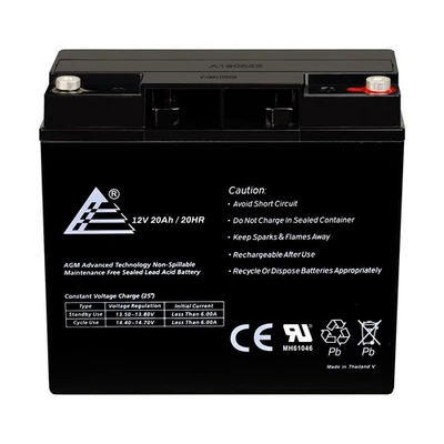 BATERÍA PLOMO ÁCIDO SELLADA 12V - 20AH NUEVA: CB19-12, UB12200, LC-RD1217P Foto 1 de 4