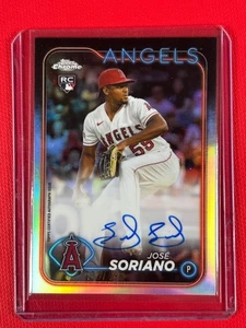 2024 Topps Chrome Rookie Auto Jose Soriano #RA-JS Refractor /499 (AU, RC) - Picture 1 of 2