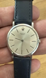 Vintage Rolex 18k White Gold Ultra-thin Cellini ref. 9576 Manual Wind Classic! - Picture 1 of 9