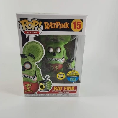 Funko Pop! Ratfink San Diego Comic Con Toy Tokyo Exclusive #15 Glow in the Dark - Image 1 of 4