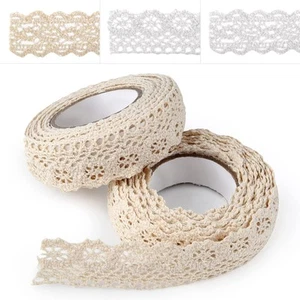 ASTARON Selbstklebende Spitze Spitzenband im Vintage Stil Beige selbstklebendes - Bild 1 von 12